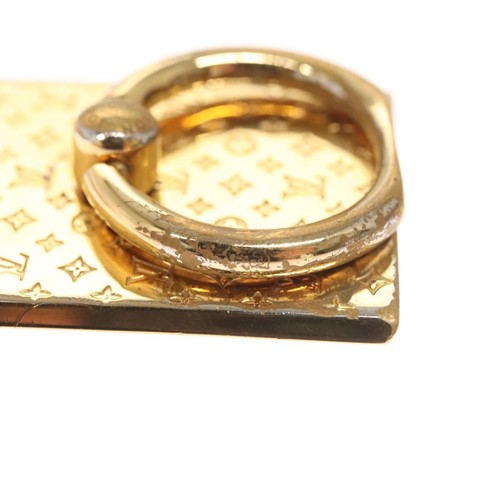 LOUIS VUITTON Support Nanogramme Téléphone Bunker Bague Or M64868 LV Auth th6035 - Photo 5 sur 7