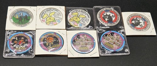 Lot of 9 Mahoney's Silver Nugget Casino Las Vegas Nevada Limited Edition $1 Chip