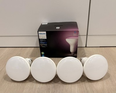 Philips Hue 4pk BR30 Color LED Smart Bluetooth Lights and Bridge Compatible