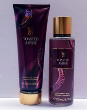 Victoria's Secret TOASTED AMBER Fragrance Lotion and Fragrance Mist