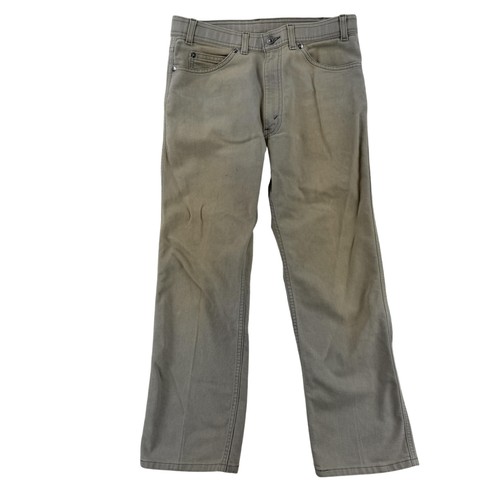 Jeans Vintage Levis Action Uomo 36x30 Beige Slim Fit Microfibra Ufficio Y2K - Foto 1 di 7