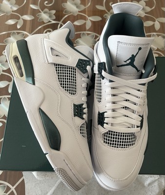 Nike Air Jordan 4 White Dark Green 46 Weiß Grün