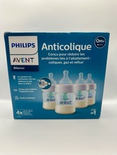 New Philips Avent Anti-Colic 4oz / 125ml 4x Baby Bottles With Air-free Vent 0m