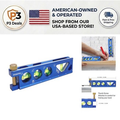 Magnetic Torpedo Level - Verti.Site 4 Vial Aluminum for Conduit Bending 6.5''