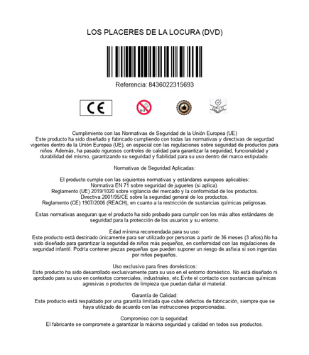 LOS PLACERES DE LA LOCURA (DVD) - Imagen 3 de 3