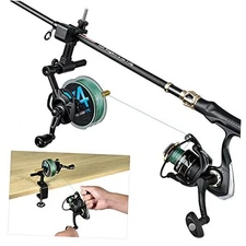  Fishing Line Spooler with Unwinding Fishing Rod & Table Clamp Spooler Function