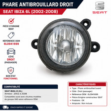 Feu avant (phare) Seat IBIZA