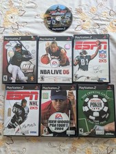 PS2 Sports Games Lot Bundle 7 games MLB NFL NHL ESPN NBA PGA ATV Poker