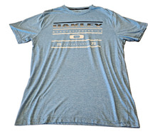 Oakley Manufacturing Co. Hydrolix Moisture Wicking Blue T-Shirt Mens Size XL