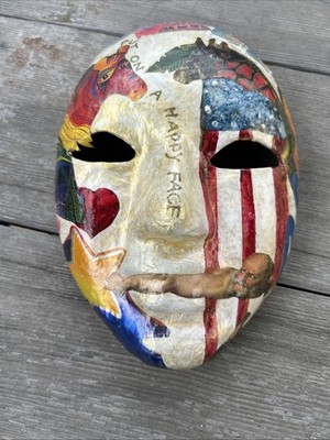Mask Art Decoupage Put On A Happy Face 