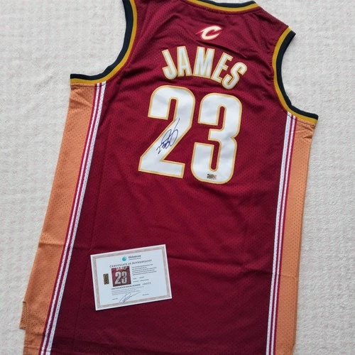 LeBron James Signed Autographed NBA Cleveland Cavs Jersey #23 COA