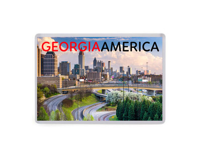 Georgia Kühlschrankmagnet Amerika USA - Jumbo - Urlaub Souvenir Geschenk Reise Tourist