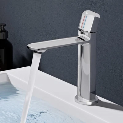 DOPORRO Einhebelmischer Waschtisch Armatur Messing Wasserhahn Waschtischarmatur WAO-1190