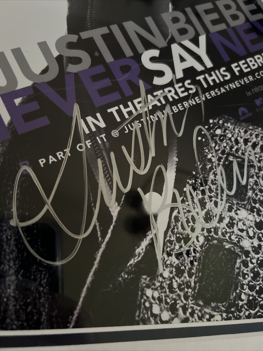 Justin Bieber Signed Autographed.never Say Never Pictured.40