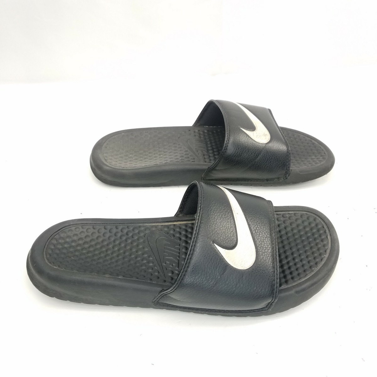 Nike Benassi Black Slides Slip On Sandals Off Court Shoe 312618