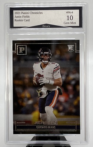 2021 Panini Chronicles Justin Fields Chicago Bears Rookie Card #PA-4 Gem Mint 10 - Photo 1 sur 2