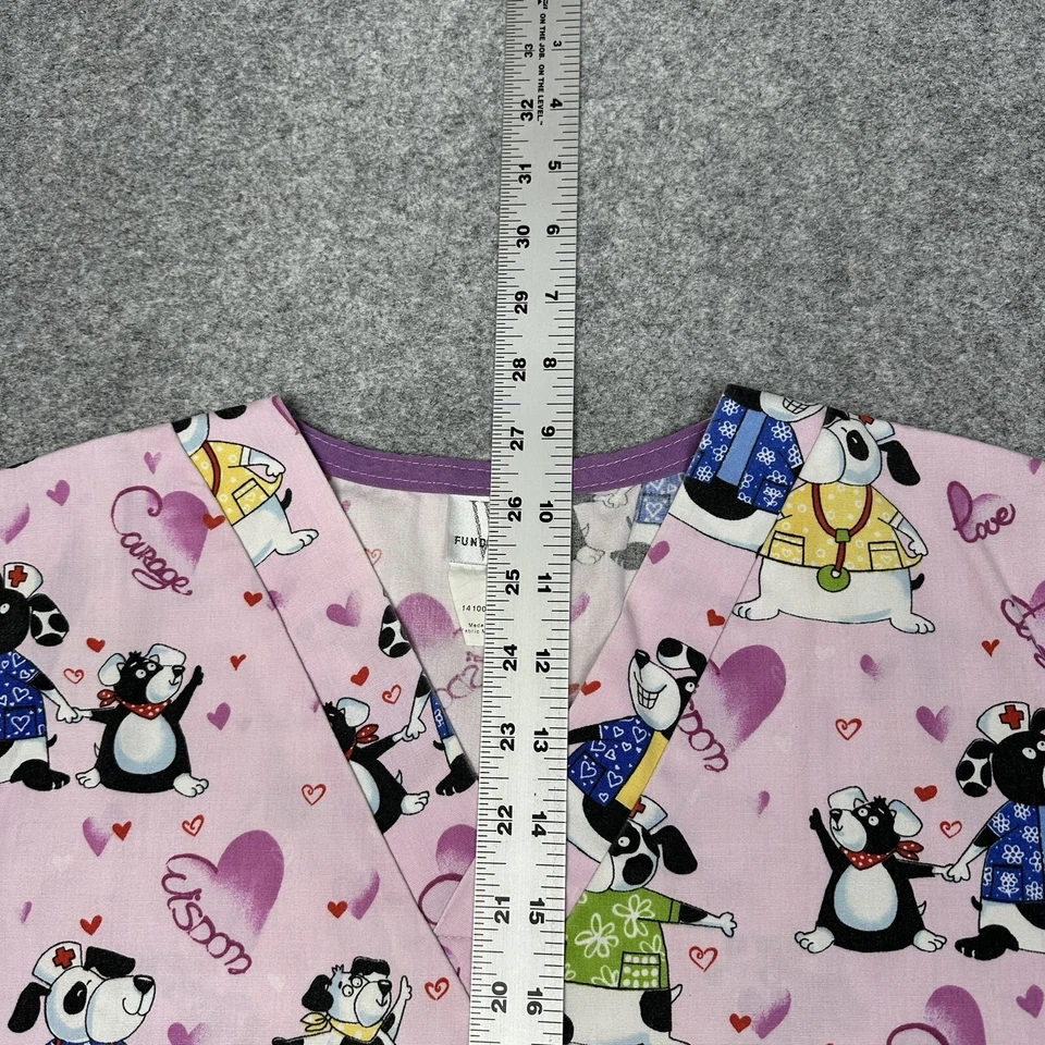 Top Médico Fundamentals by White Swan Perros Para Mujer Cuello en V Bolsillos Talla Mediana Foto 4 de 4