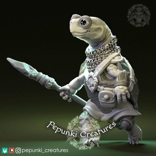 Land Turtle Warrior | Pepunki Creatures - Imagen 2 de 7