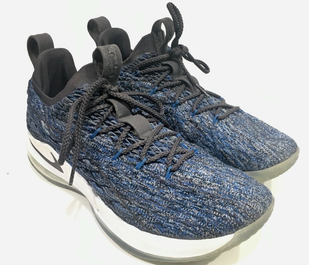 lebron 15 low blue grey black