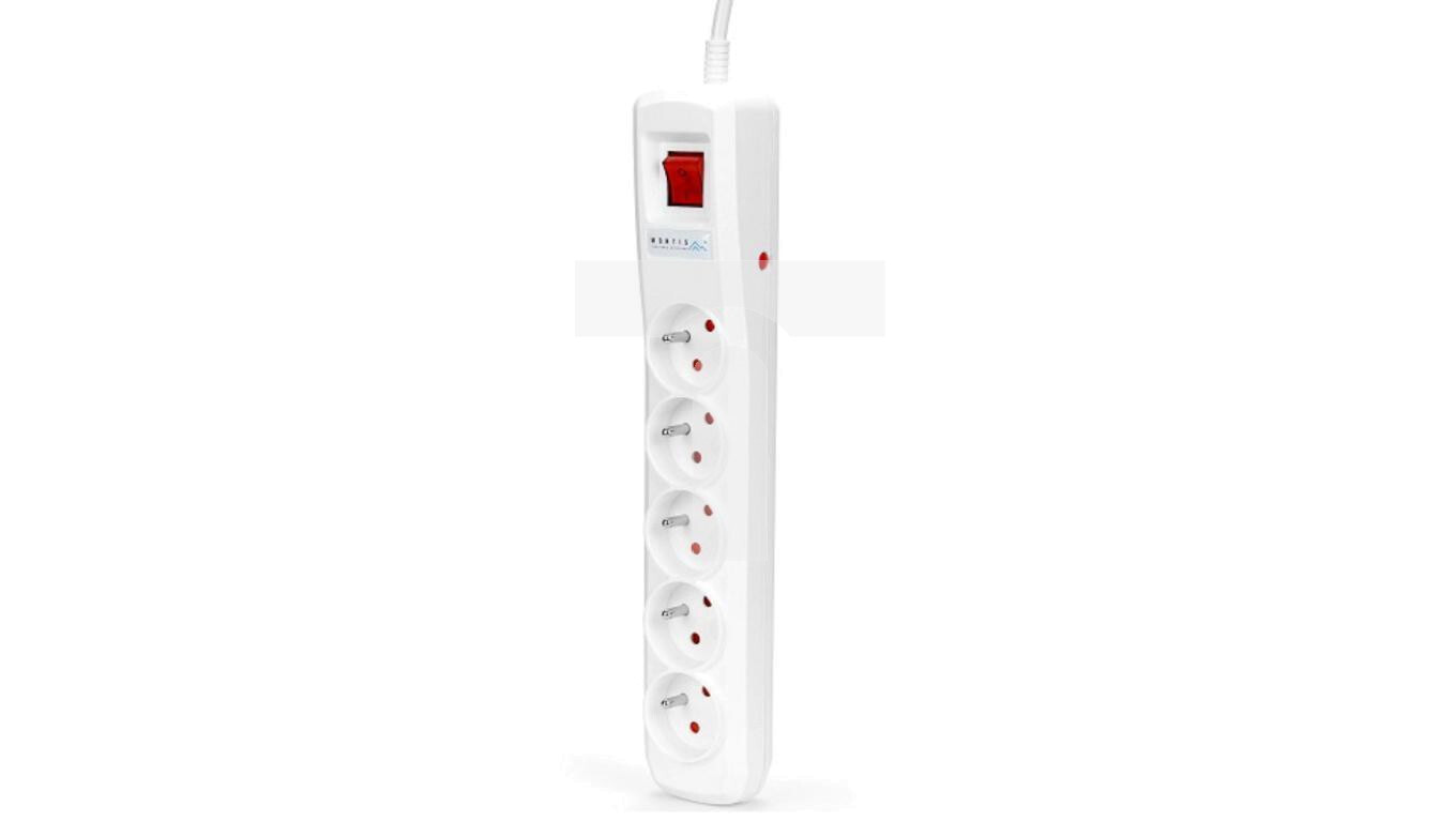 3m MONTIS MT145-3 Surge Protector Power Strip White /T2UK