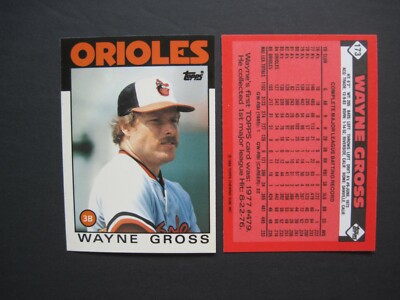 ORIOLES TIFFANY BASEBALL CARDS You Pick Choose TOPPS 1985 1986 1987 Rare