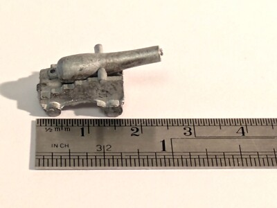 Ship Model Fittings Parts 25mm White Metal Cannon #3