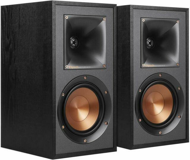 Klipsch R-41M Bookshelf 200W Speaker - 2 Pieces, Black for