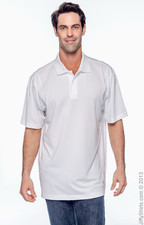 Harriton Men's Big  Tall Micro Piqu  Polo White Size 4XL
