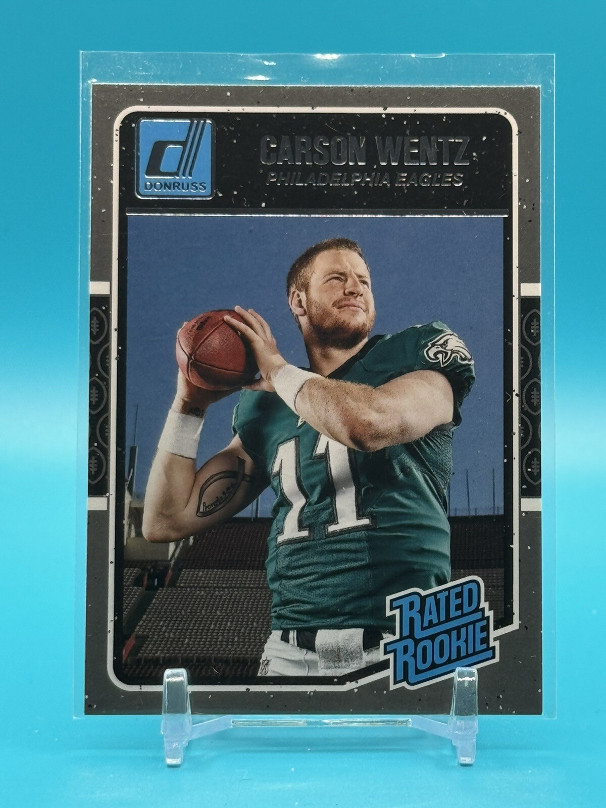 2016 Donruss Optic Carson Wentz Rated Rookie #156 Philadelphia Eagles RC