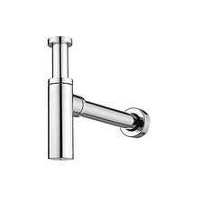 Burgtal Design Rondo S-1 Messing Waschtisch Siphon Flaschensiphon verchromt