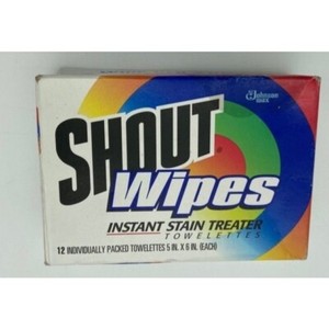 SC Johnson Shout Wipes Instant Stain Treater Towelettes Movie Prop Vintage 1997