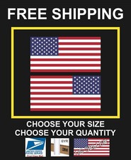 RIGHT & LEFT American Flag USA Glossy Vinyl D...