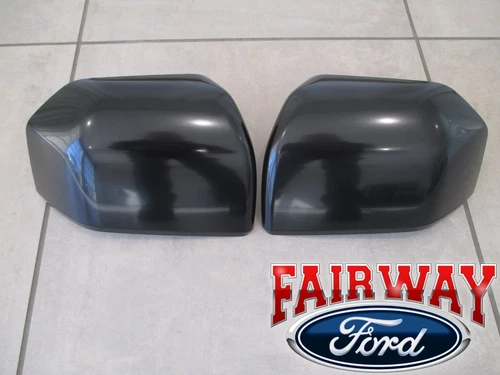 15 thru 20 F150 OEM Ford Paintable Mirror Cover Skull Cap Set of 2 in Primer NEW