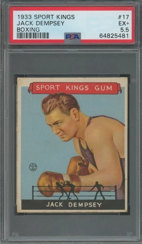 Jack Dempsey 1933 Goudey Sport Kings #17 ** PSA 5.5 ** Boxing Legend/Sharp Card