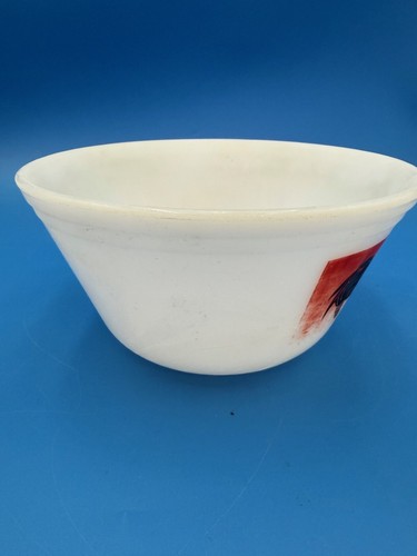 Vintage Federal Milk Glass Indian Chief Mixing Bowl - Picture 6 of 14