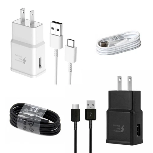 Universal 3FT USB Type C Cable + USB Wall Charger Plug Adapter For Samsung New