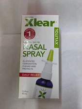 XLEAR Natural Saline Nasal Spray with Xylitol, 1.5 fl oz - Fast Relief