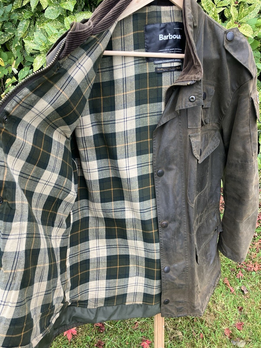 Barbour cowen commando jacket サイズ36 Barbour A550 Cowen Commando Wax Jacket, Rare Military (Size C44