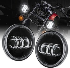 Paar 4 Zoll 30W LED Zusatzscheinwerfer schwarz f&uuml;r Road King FLSTN FLHX FLH