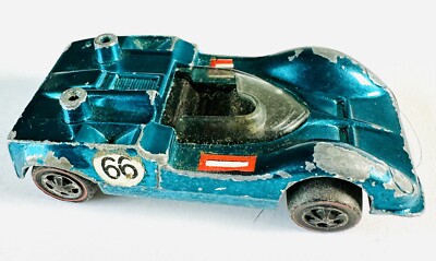 Hot Wheels Redline 1968 Chaparral 2G US Aqua with Repaired Glued Hinges