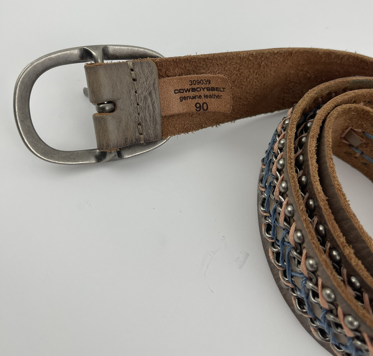 Brown Leather and Silver Chain Women\'s Fashion Belt Buy Women main image 4