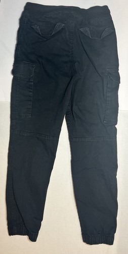 H&M Boys Jogger Cargo Pants Size 12 Black - Picture 2 of 3
