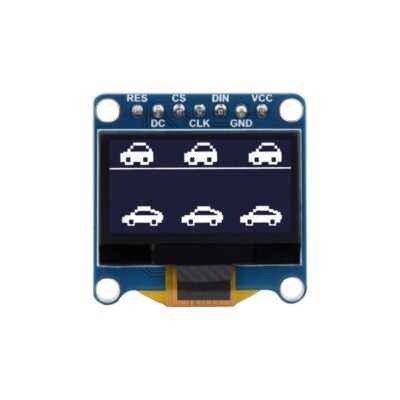 0.96inch OLED Module (D) 128×64 Resolution SPI/I2C Communication White Display