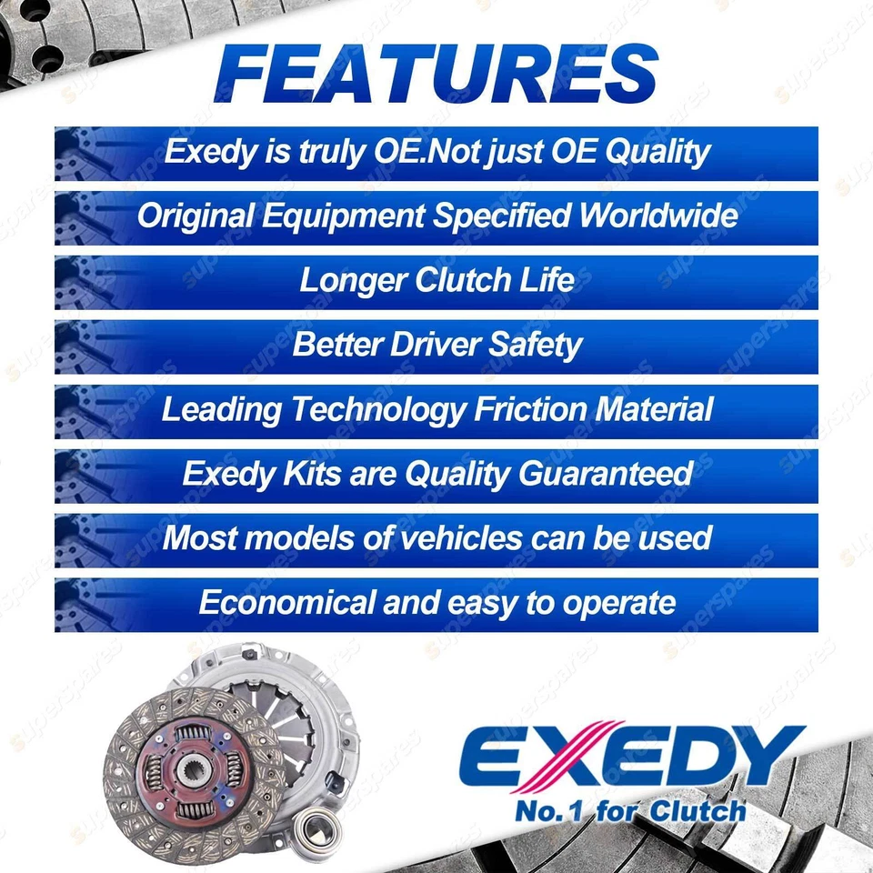 Exedy Clutch Kit for Toyota Corolla AE 101 102 111 112 91 93 94 96 - image 2 of 4