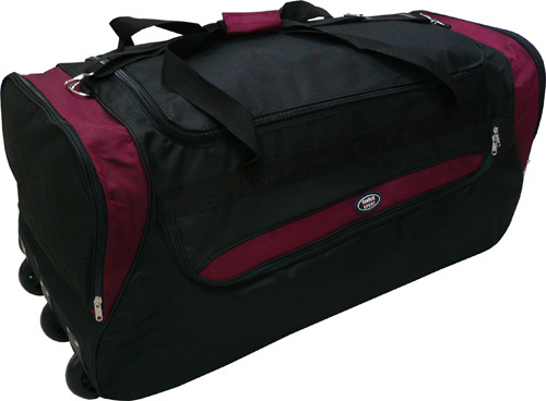 36" Polyester Rolling Wheeled Duffel Bag Travel Duffel Bag on Wheel - Heavy Duty - Picture 10 of 13