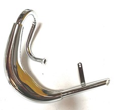 CHROME FATTY BELLY muffler pipe exhaust for 49cc 80cc motorized bike 2-stroke