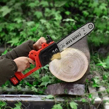 12 Inch Electric Chainsaw Portable Handheld Cordless Chainsaw w/ Battery&Charger