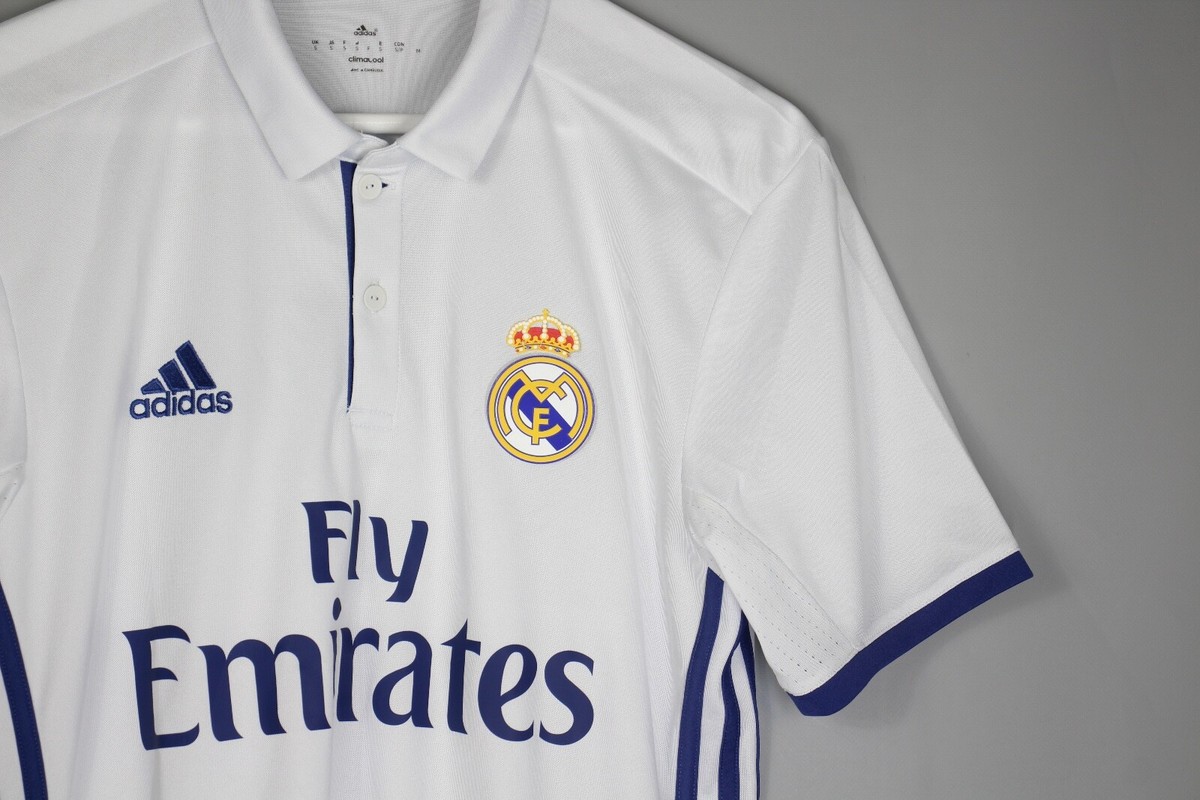REAL MADRID 2016 2017 HOME FOOTBALL SHIRT SOCCER JERSEY ADIDAS #7 