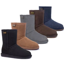 Women's Mens UGG Boots Double Face Sheepskin 3/4 Short Classic Water Resistance