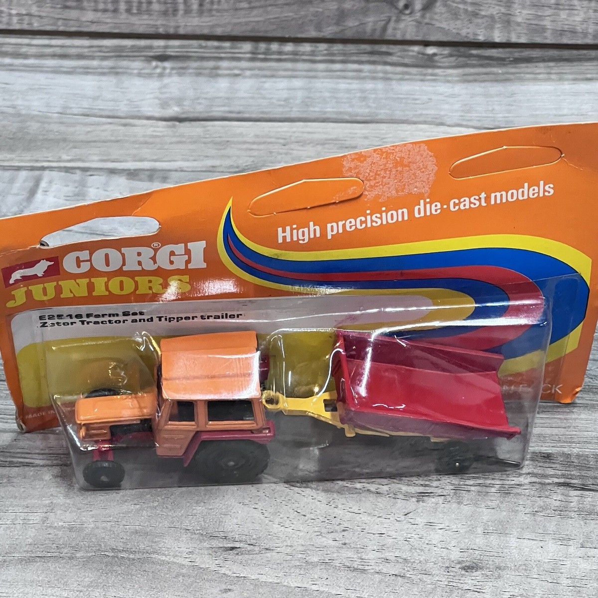 Corgi Juniors Twin Pack Zetor Tractor and Tipper Trailer NIP RARE